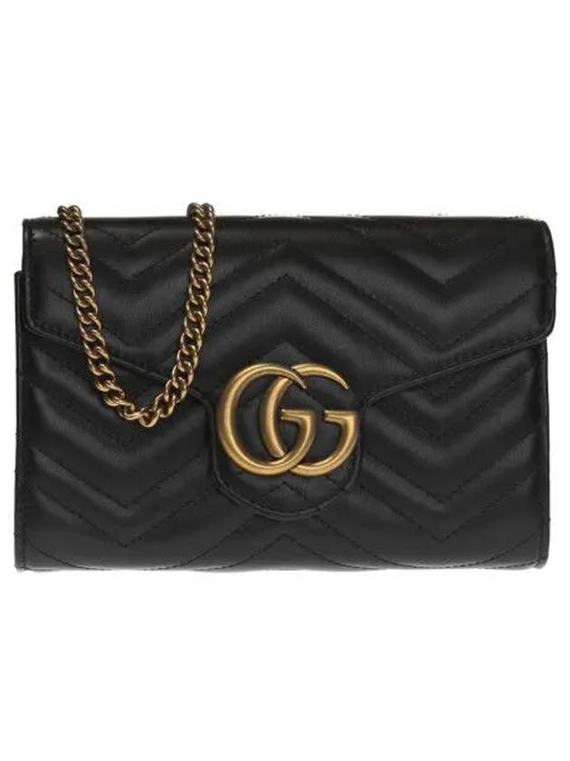 GG Marmont Matelasse Mini Crossbody Bag Black - GUCCI - BALAAN 2