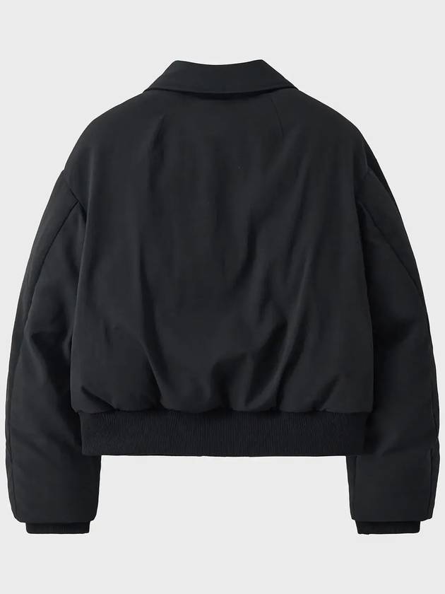 Padded Wool Crop Blouson Black - NOIRER - BALAAN 4