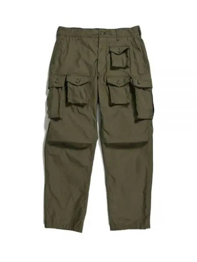 FA Pant Olive CP Weather Poplin 23F1F016 NQ297 EU001 Pants - ENGINEERED GARMENTS - BALAAN 1