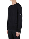 Lens Wappen Cotton Knit Top Black - CP COMPANY - BALAAN 4