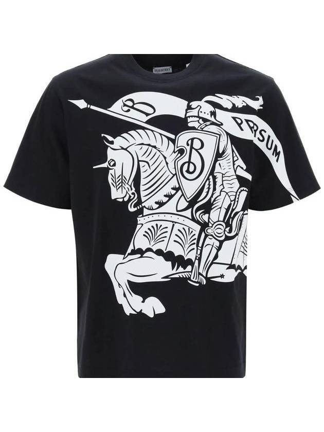 EKD Print Cotton Short Sleeve T-Shirt Black - BURBERRY - BALAAN 1