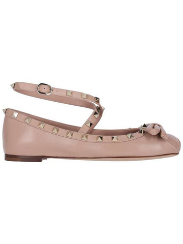 Valentino Garavani Flat shoes Pink - VALENTINO - BALAAN 1