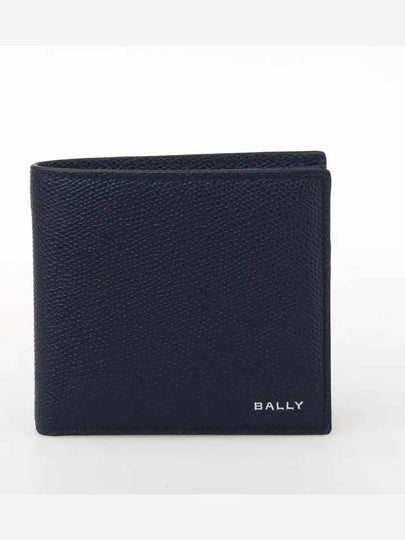 Folding Leather Half Wallet Navy - BALLY - BALAAN 2