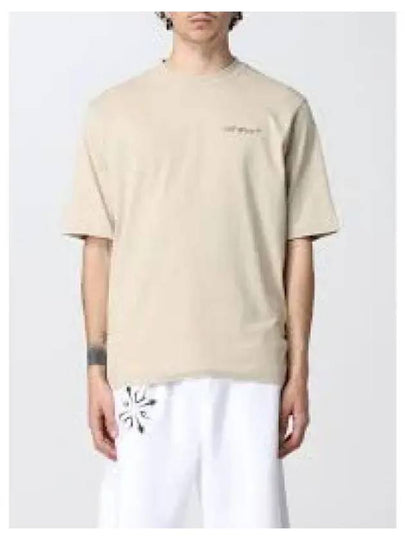 Caravaggio Printing Short Sleeve T-Shirt Beige - OFF WHITE - BALAAN 2