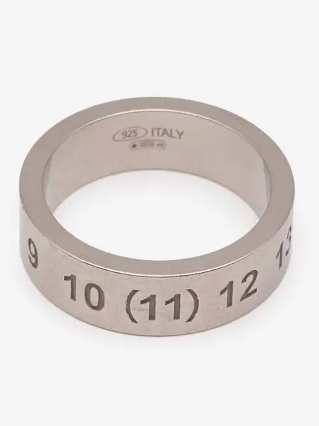 Numerical Logo Engraved Ring Silver - MAISON MARGIELA - BALAAN 2