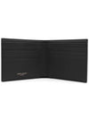 Cassandre  Leather Half Wallet Black - SAINT LAURENT - BALAAN 5