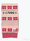 Women's Graphic Logo Wool Muffler - GANNI - BALAAN 2