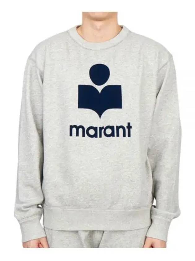 Mikoy Logo Cotton Sweatshirt Grey - ISABEL MARANT - BALAAN 2