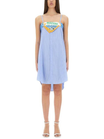 Moschino Jeans Patchwork Cotton Dress - MOSCHINO - BALAAN 1