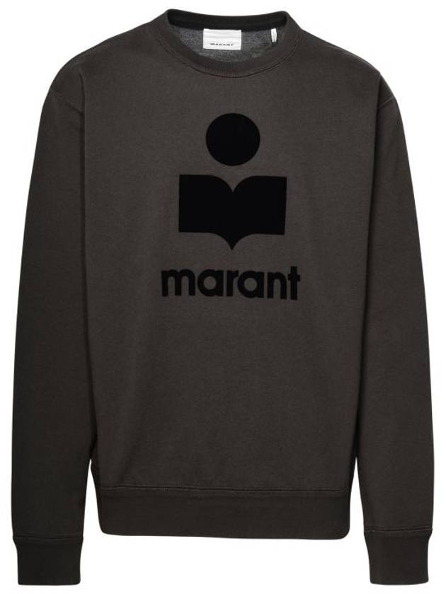 Mikoy Big Logo Cotton Sweatshirt Faded Black - ISABEL MARANT - BALAAN 2