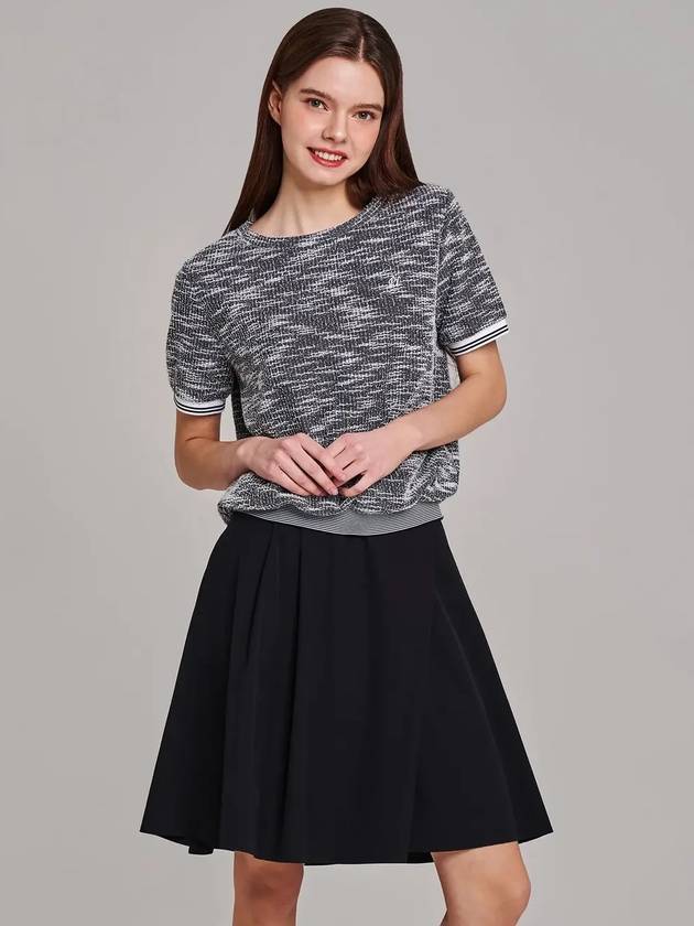 Tweed Like Round T-Shirt MW4ME410 - P_LABEL - BALAAN 10