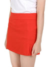 Women's Amelie H Line Skirt Red - J.LINDEBERG - BALAAN 5