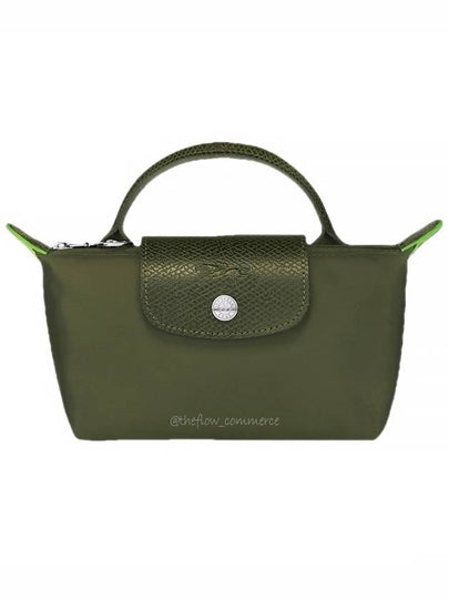 Le Pliage Green Handle Pouch Bag Forest - LONGCHAMP - BALAAN 2