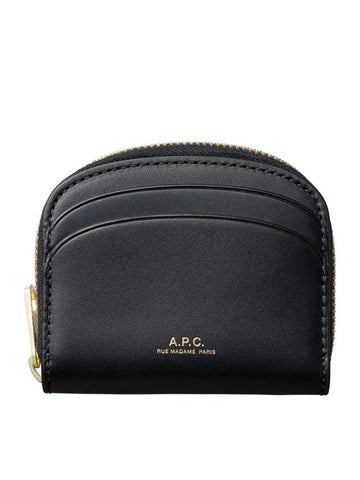 Half Moon Card Coin Wallet Black - A.P.C. - BALAAN 1