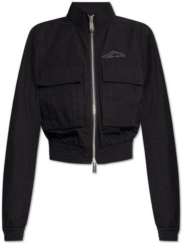 Dsquared2 Jacket With Logo, Women's, Black - DSQUARED2 - BALAAN 1