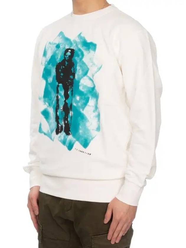 Graphic Print Sweatshirt White - CP COMPANY - BALAAN 4