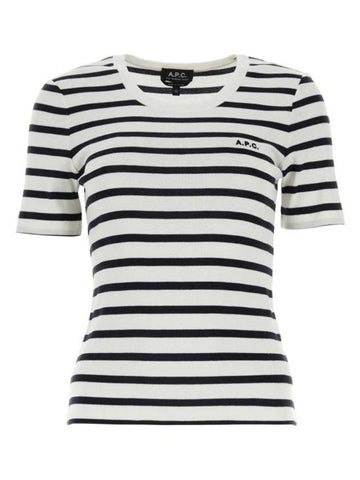 Striped Short Sleeve T-Shirt - A.P.C. - BALAAN 1