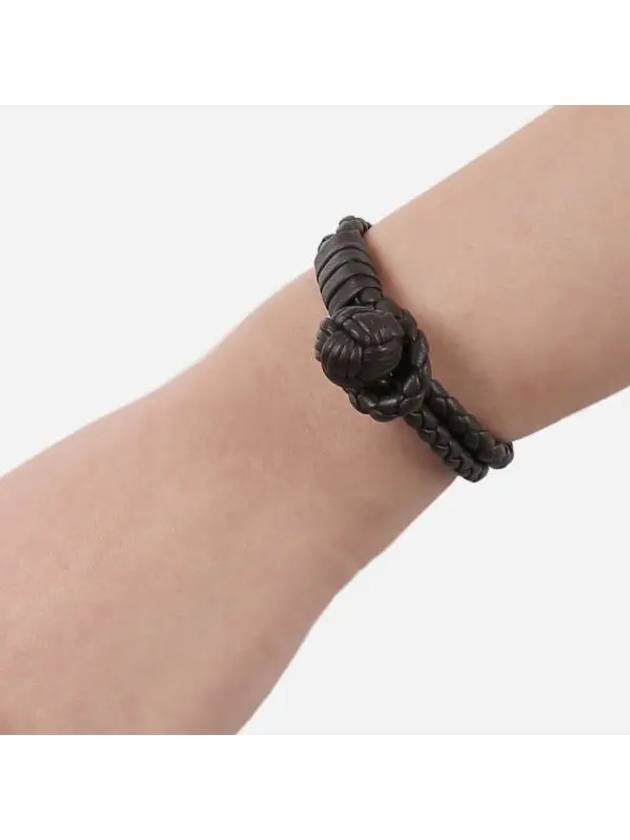 Intrecciato Napa Bracelet Dark Brown - BOTTEGA VENETA - BALAAN 2