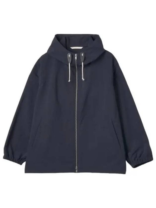 Casual hooded jumper navy jacket - JIL SANDER - BALAAN 1