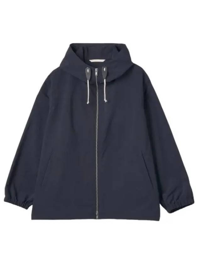 Men's Casual Zipper Hooded Jacket Navy - JIL SANDER - BALAAN 2