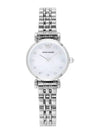 Women’s Gianni Mother Of Pearl Dial Metal Watch Silver - EMPORIO ARMANI - BALAAN 3