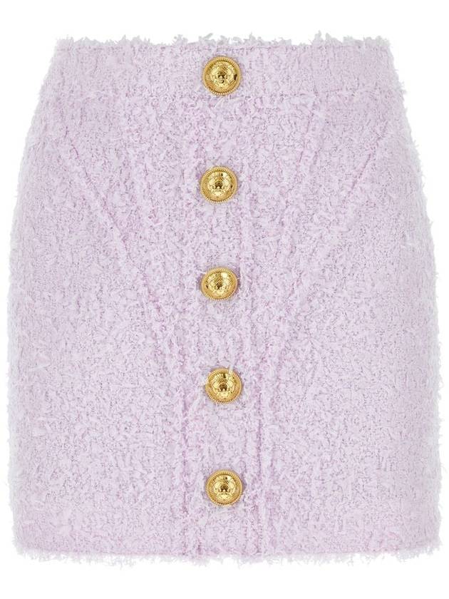 Short Skirt AF0LB850XC67 5BA LILAC - BALMAIN - BALAAN 2