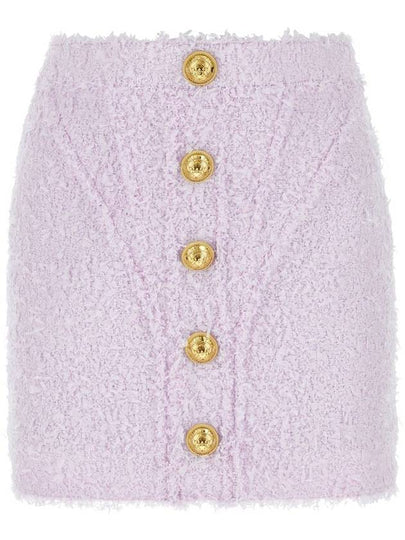 Short Skirt AF0LB850XC67 5BA LILAC - BALMAIN - BALAAN 2