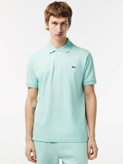 Men's Logo Classic Fit Cotton Short Sleeve Polo Shirt Mint - LACOSTE - BALAAN 2