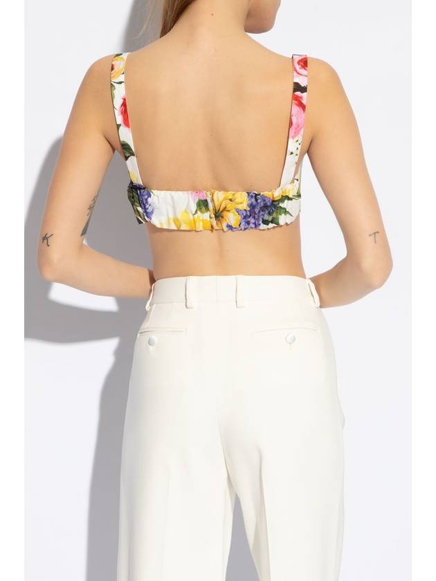 floral print crop top F756LTHS5Q1 - DOLCE&GABBANA - BALAAN 5