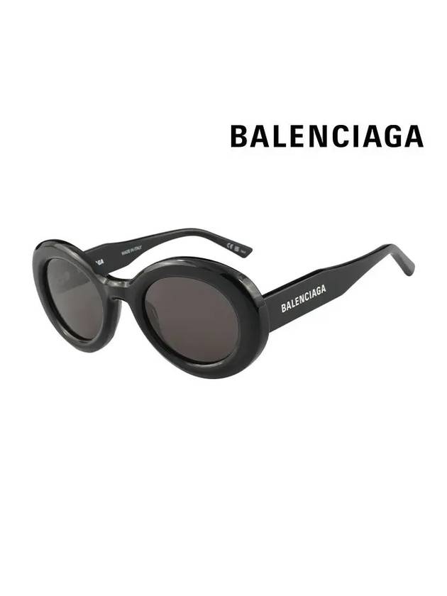 Eyewear Round Acetate Sunglasses Black - BALENCIAGA - BALAAN 3