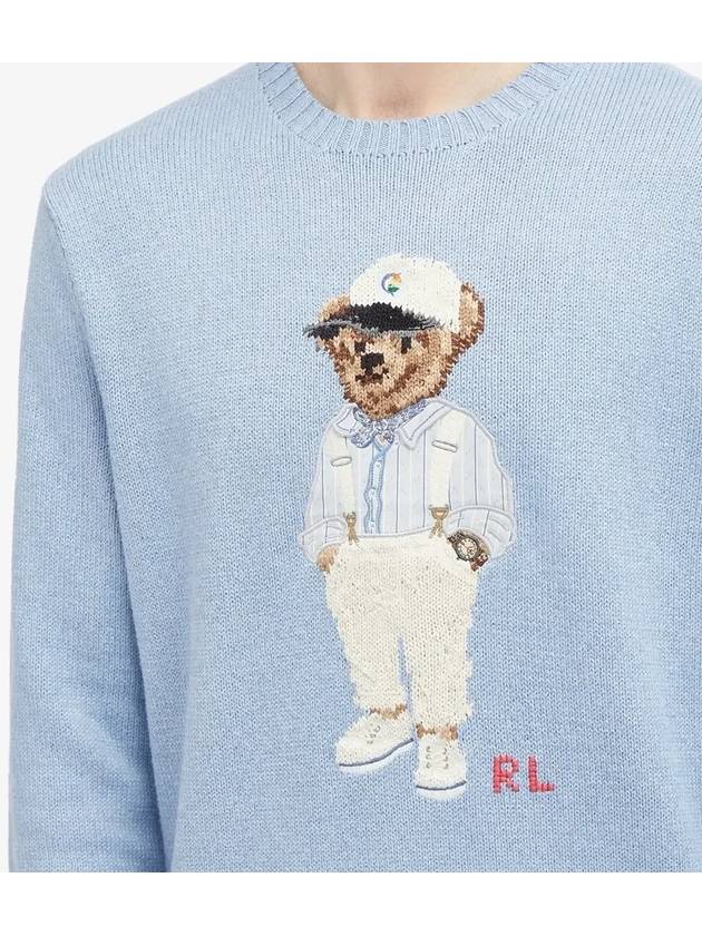 Bear Long Sleeve Knit Top Blue - POLO RALPH LAUREN - BALAAN 4