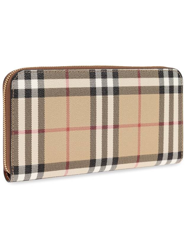 Check Zip Around Long Wallet Archive Beige - BURBERRY - BALAAN 5