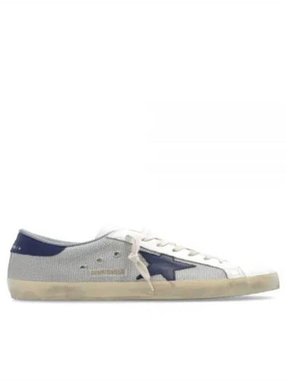 Blue Superstar Low Top Sneakers Light Silver - GOLDEN GOOSE - BALAAN 2