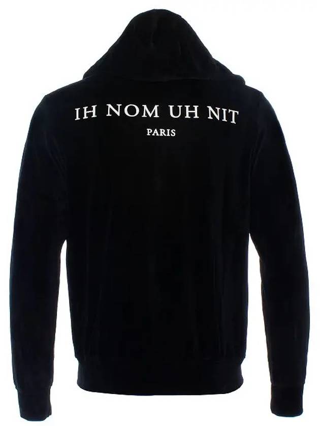 Back logo velor hooded zip up NOM18208 - IH NOM UH NIT - BALAAN 8