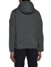 Cotton Twill Stretch Hooded Jacket Dark Green - STONE ISLAND - BALAAN 5