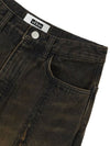 Runway Cross Raw Edge Jeans Black - ULKIN - BALAAN 4