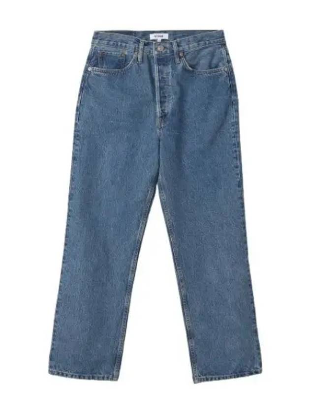 90S Cropped Low Slung Denim Pants Blue Mere 1413W9CLJBLUEMERE Jeans - RE/DONE - BALAAN 1