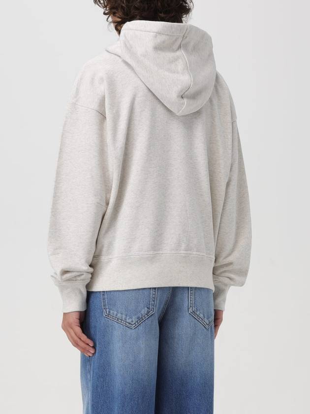 Sylla Embroidered Logo Oversized Hoodie Ecru - ISABEL MARANT - BALAAN 3