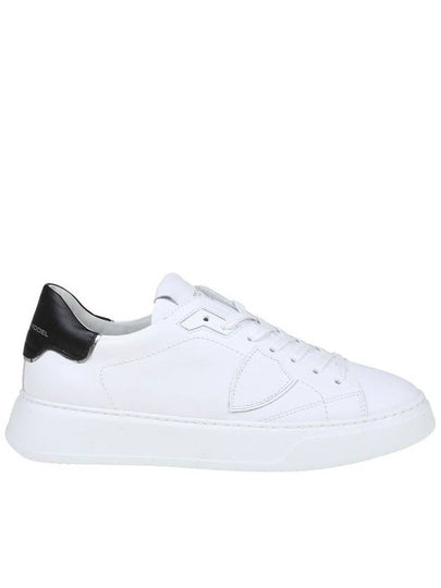 Men's Temple Tennis Black Tab Low Top Sneakers White - PHILIPPE MODEL - BALAAN 2