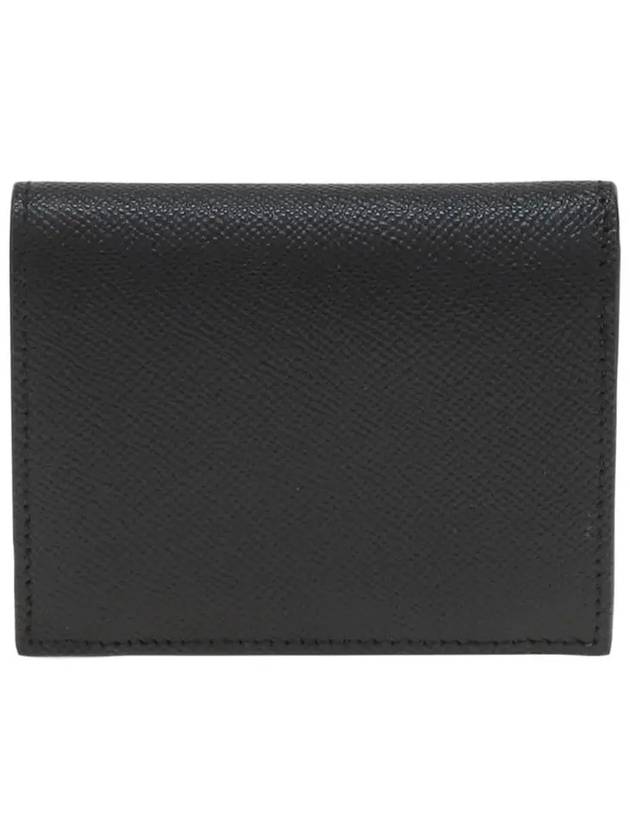 Gancini Compact Half Wallet Black - SALVATORE FERRAGAMO - BALAAN 5