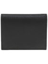 Gancini Compact Half Wallet Black - SALVATORE FERRAGAMO - BALAAN 5