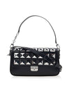 Women's Studded Leather Shoulder Bag Black - MICHAEL KORS - BALAAN 1