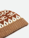 Triomphe Fair Isle Wool Beanie Camel - CELINE - BALAAN 3