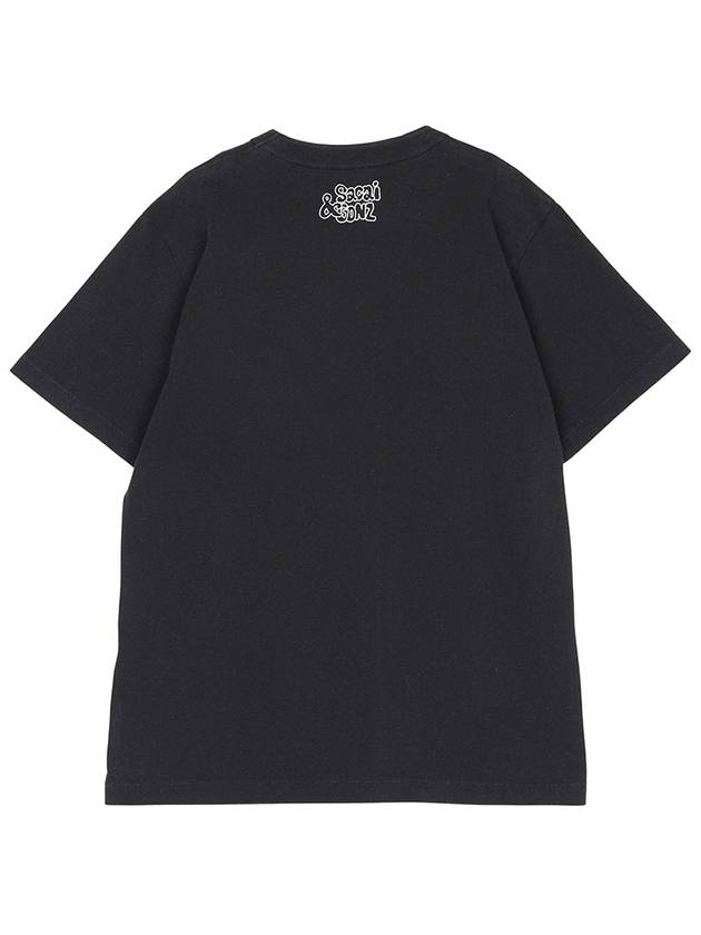 Crew Neck Short Sleeve T-Shirt Black - SACAI - BALAAN 3