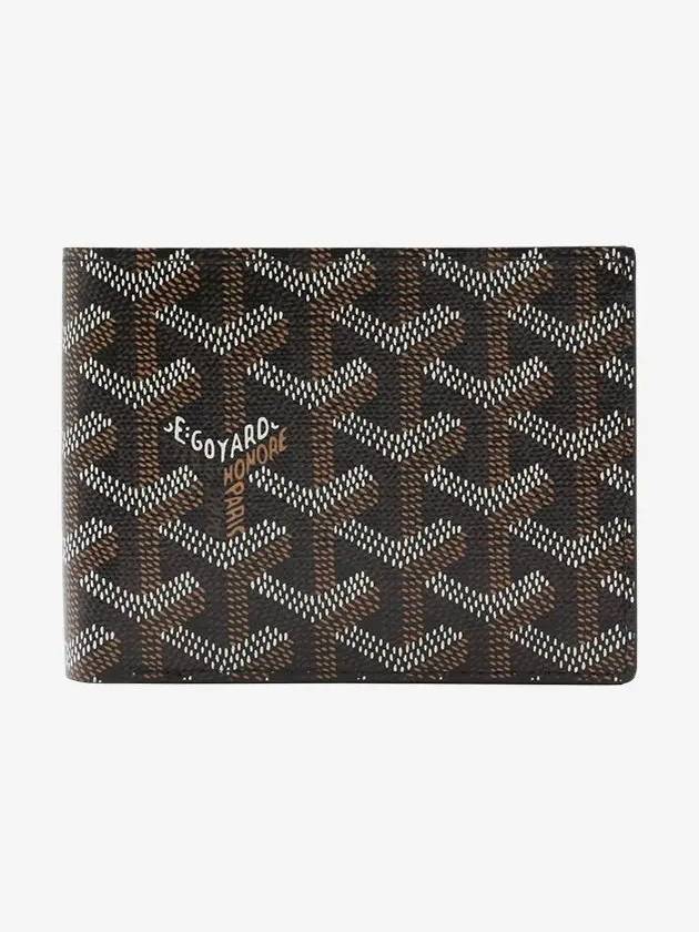 Victoire Wallet In Canvas And Calfskin Black - GOYARD - BALAAN 3