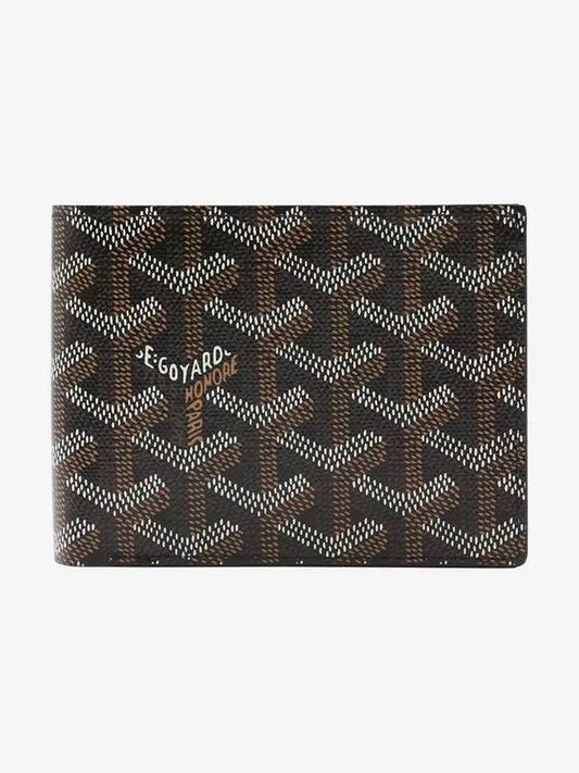 Victoire Wallet In Canvas And Calfskin Black - GOYARD - BALAAN 2