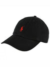 Embroidered Pony Ball Cap Black - POLO RALPH LAUREN - BALAAN 2