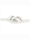 Logo Band Rubber Slippers White - GIVENCHY - BALAAN 3