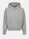 Alexandre Mattiussi Logo Print Hoodie Grey - AMI - BALAAN 2