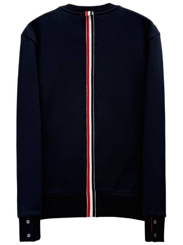 Center Back Stripe Crewneck Sweatshirt Navy - THOM BROWNE - BALAAN 4